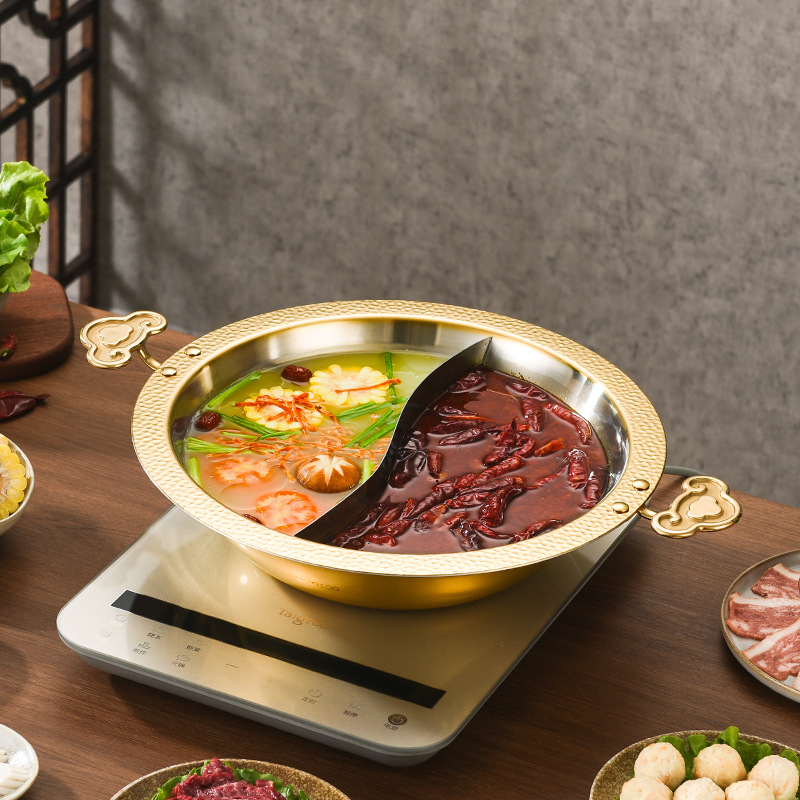 Commercial Printing & Graphics - Creative Handle Stainless Steel Hot Pot