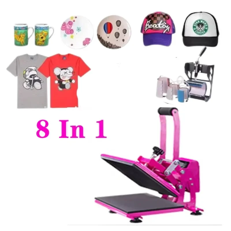 8-in-1 Heat Press Machine Supe - Commercial Grade Printing Press 评论和价格