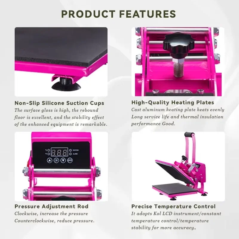 8-in-1 Heat Press Machine Supe - Commercial Grade Printing Press 评论和价格