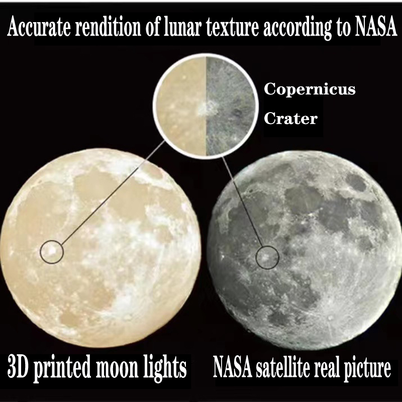 Creative 3D printed moon chand - Commercial Resin Printing 评论和价格
